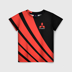 Футболка детская Митсубиси Mitsubishi Спорт, цвет: 3D-принт