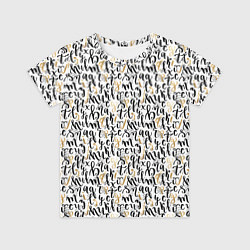 Футболка детская Буквы с точками, цвет: 3D-принт