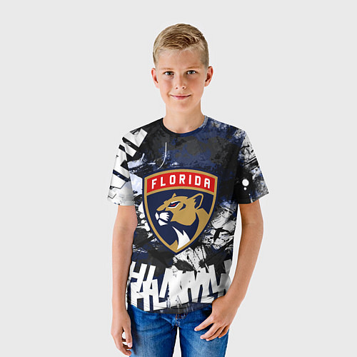 Детская футболка Florida Panthers, Флорида Пантерз / 3D-принт – фото 3
