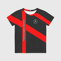Футболка детская Mercedes мерседес amg, цвет: 3D-принт