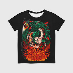 Футболка детская Зоро Ророноа Самурай One piece Ван пис, цвет: 3D-принт