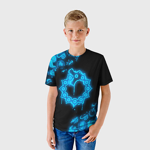 Детская футболка МЕЛИОДАС НЕОНОВЫЙ 7 СМЕРТНЫХ ГРЕХОВ / 3D-принт – фото 3