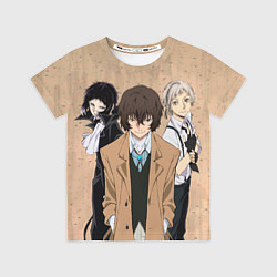 Футболка детская Великий из бродячих псов, Дазай Осаму, Ацуши Накад, цвет: 3D-принт