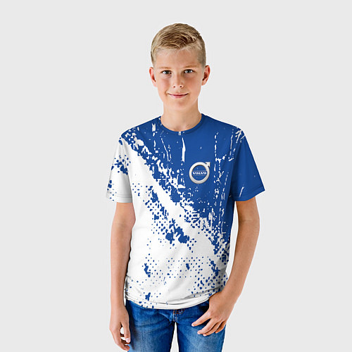 Детская футболка Volvo - Texture / 3D-принт – фото 3