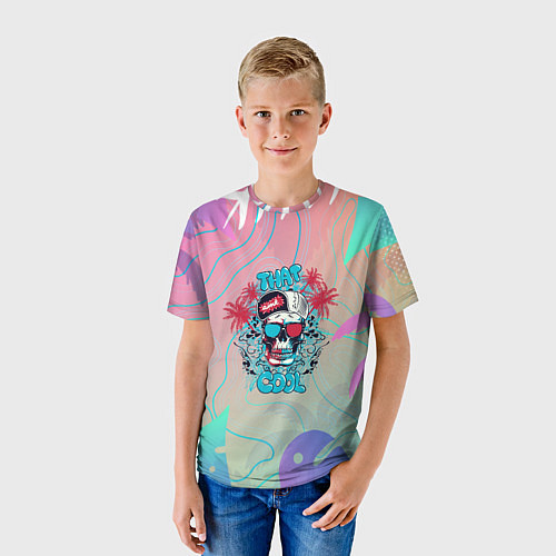 Детская футболка Черепальма / 3D-принт – фото 3