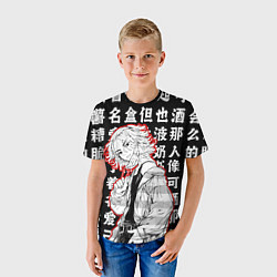 Футболка детская Майки и иероглифы Токийские мстители, цвет: 3D-принт — фото 2