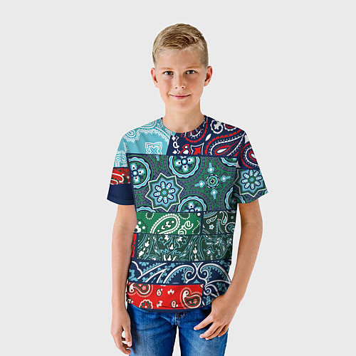 Детская футболка Лоскуты Бандан / 3D-принт – фото 3
