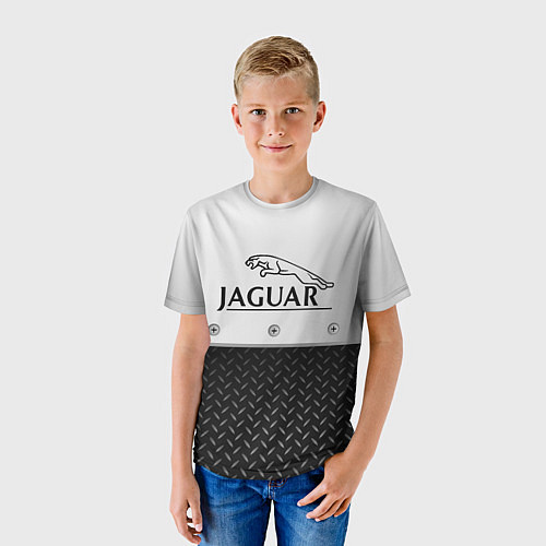 Детская футболка Jaguar Ягуар Сталь / 3D-принт – фото 3