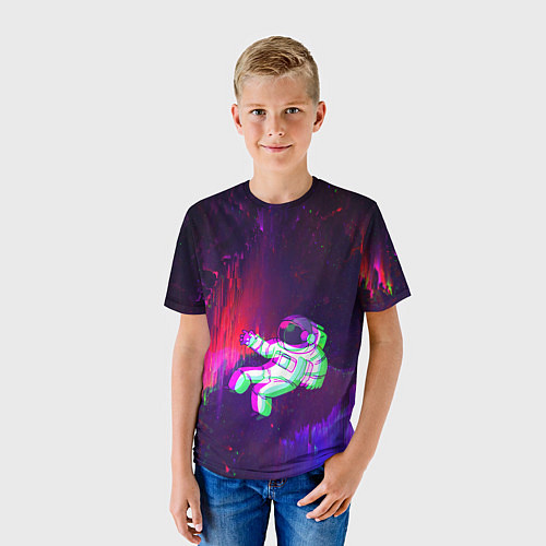 Детская футболка Space Glitch / 3D-принт – фото 3
