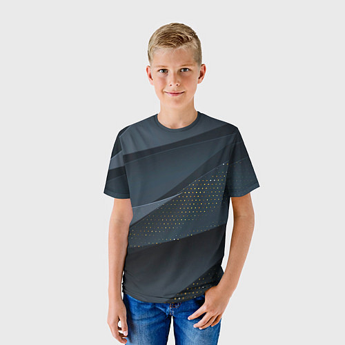 Детская футболка Абстракция с темным фоном / 3D-принт – фото 3