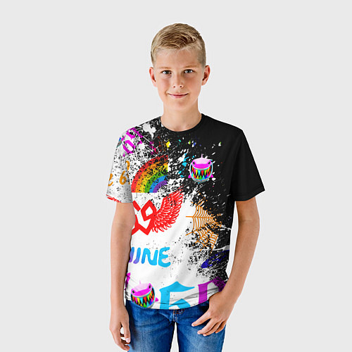 Детская футболка 6ix9ine сикс найн / 3D-принт – фото 3