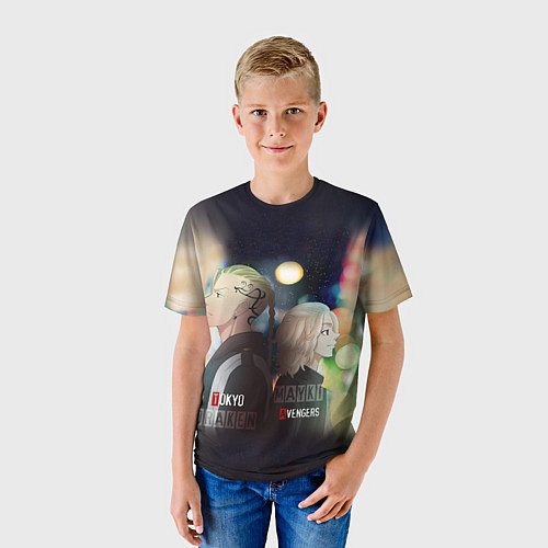 Детская футболка Токийские мстители - Майки и Дракен / 3D-принт – фото 3