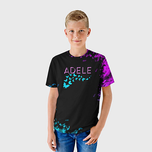 Детская футболка Adele neon / 3D-принт – фото 3