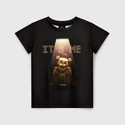 Футболка детская Five Nights at Freddys - мишка Фредди, цвет: 3D-принт