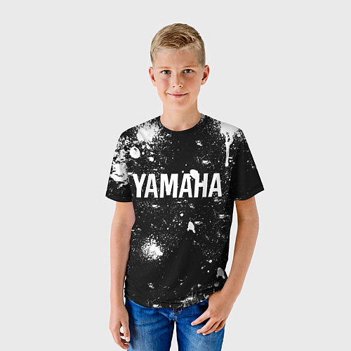 Детская футболка YAMAHA - БРЫЗГИ / 3D-принт – фото 3