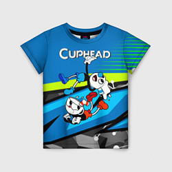 Футболка детская 2 чашечки cuphead, цвет: 3D-принт