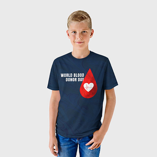 Детская футболка Ритм крови / 3D-принт – фото 3