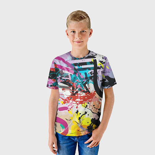 Детская футболка Граффити Vanguard pattern / 3D-принт – фото 3