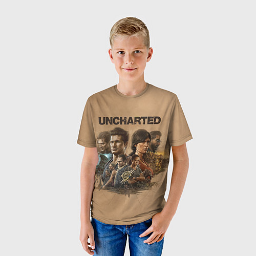 Детская футболка Uncharted Анчартед / 3D-принт – фото 3