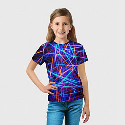 Футболка детская Neon pattern Fashion 2055, цвет: 3D-принт — фото 2