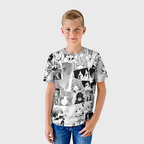Детская футболка Восхождение героя щита паттерн / 3D-принт – фото 3