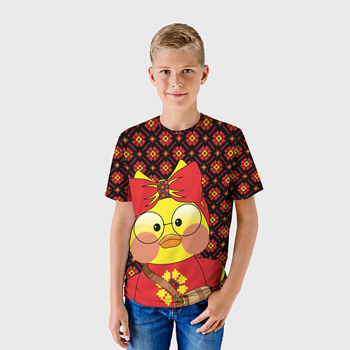Детская футболка Лалафанфан в красном / 3D-принт – фото 3