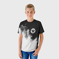 Футболка детская РОССИЯ - ГЕРБ - Краска, цвет: 3D-принт — фото 2