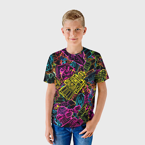 Детская футболка Cyber space pattern Fashion 3022 / 3D-принт – фото 3