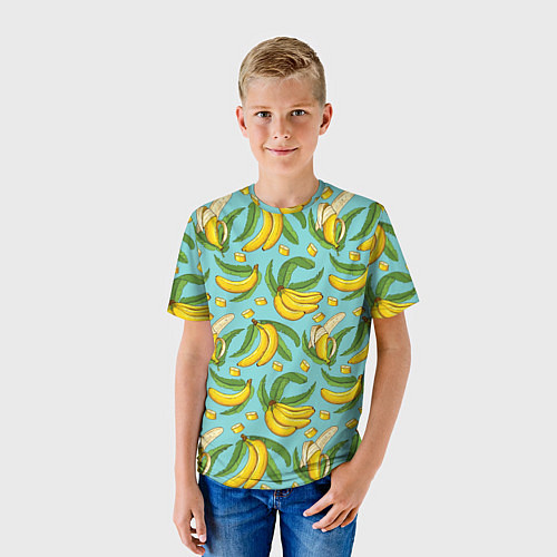 Детская футболка Banana pattern Summer Fashion 2022 / 3D-принт – фото 3