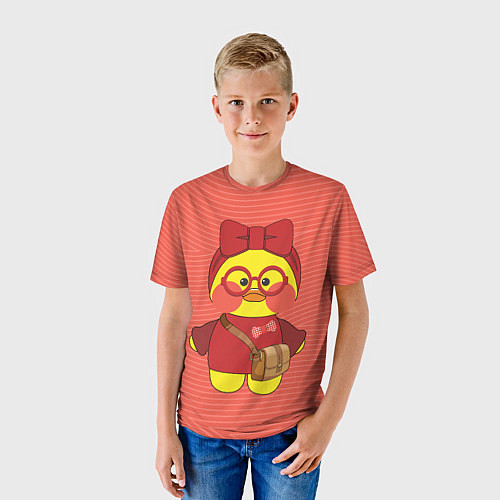 Детская футболка Лалафанфан в красных очках / 3D-принт – фото 3
