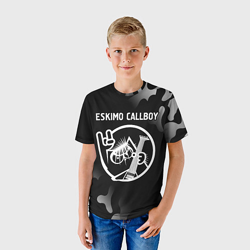 Детская футболка Eskimo Callboy - КОТ - Камуфляж / 3D-принт – фото 3