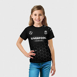 Футболка детская Liverpool Форма Champions, цвет: 3D-принт — фото 2