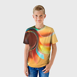 Футболка детская Солнце из бумаги, цвет: 3D-принт — фото 2