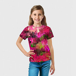 Футболка детская ЦВЕТОВАЯ АБСТРАКЦИЯ COLOR ABSTRACTION, цвет: 3D-принт — фото 2