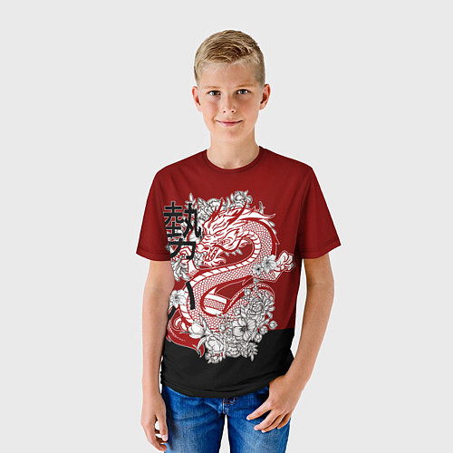 Детская футболка Китайский Дракон Символ Добра / 3D-принт – фото 3