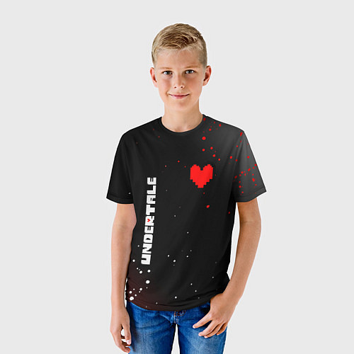 Детская футболка Undertale брызги красок / 3D-принт – фото 3