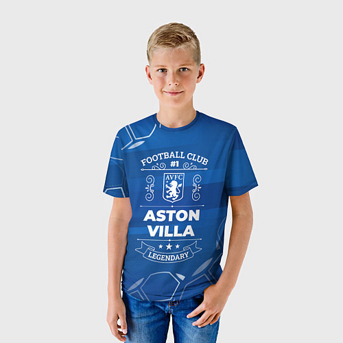 Детская футболка Aston Villa FC 1 / 3D-принт – фото 3