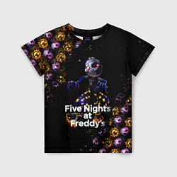 Футболка детская Five Nights at Freddys Луна паттерн, цвет: 3D-принт