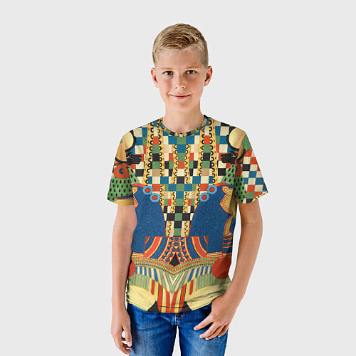 Детская футболка Египетский орнамент / 3D-принт – фото 3