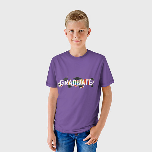 Детская футболка Graduate! / 3D-принт – фото 3