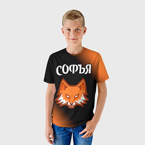 Детская футболка Софья ЛИСА Градиент / 3D-принт – фото 3