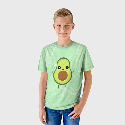 Детская футболка Авокадо avocado / 3D-принт – фото 3
