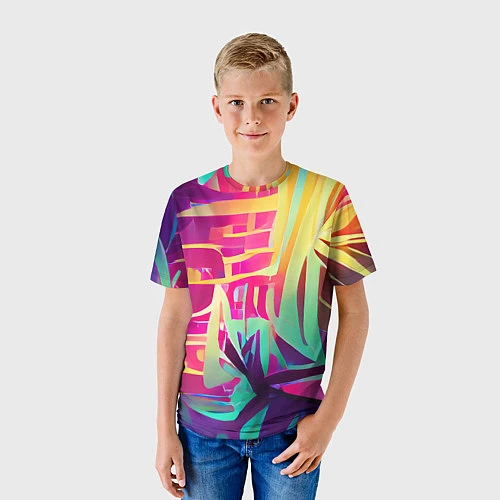 Детская футболка Хиппи вайб / 3D-принт – фото 3