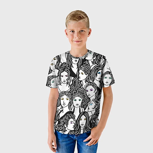 Детская футболка 26 девушек / 3D-принт – фото 3