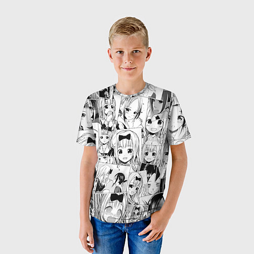 Детская футболка Госпожа Кагуя паттерн / 3D-принт – фото 3