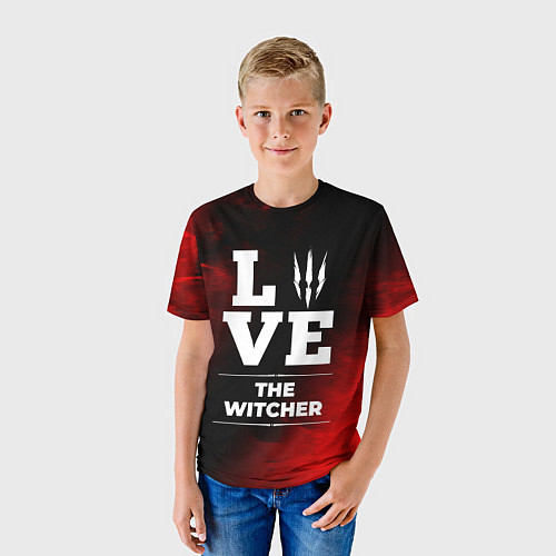 Детская футболка The Witcher Love Классика / 3D-принт – фото 3