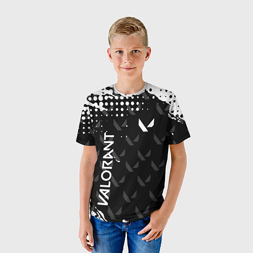 Детская футболка Valorant ВАЛОРАНТ паттерн / 3D-принт – фото 3