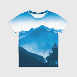 Футболка детская Горы Лес, цвет: 3D-принт
