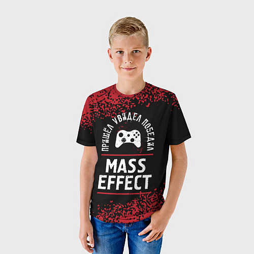 Детская футболка Mass Effect Пришел, Увидел, Победил / 3D-принт – фото 3