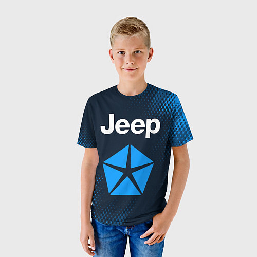 Детская футболка JEEP Абстракция / 3D-принт – фото 3